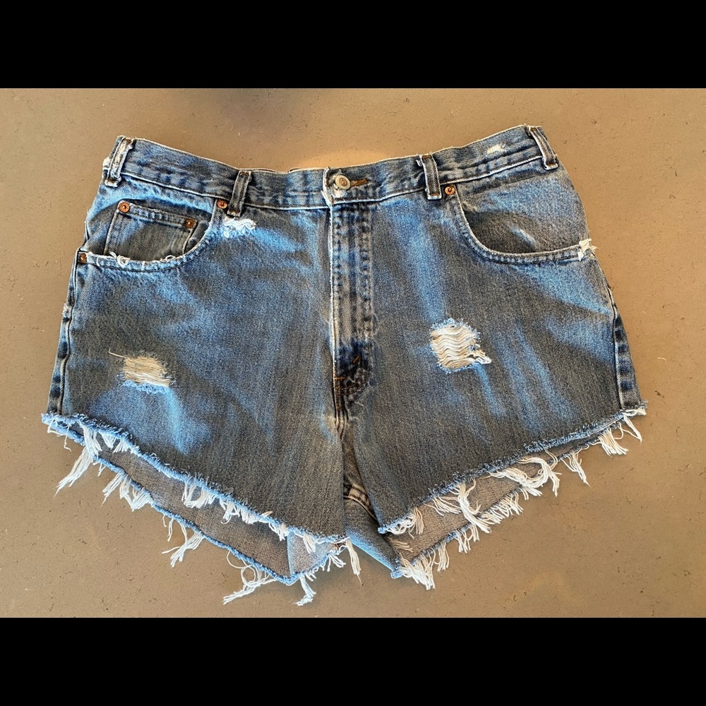 Custom high waisted Arizona Jean Co shorts
